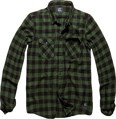 Vintage Industries Harley Shirt Männer Flanellhemd grün/schwarz 3XL