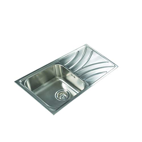 Cata CDL 1 Cabinet Kitchen Sink Rectangular Stainless Steel – Kitchen Sinks (Cabinet Kitchen Sink, Rectangular, Stainless Steel, Stainless Steel, 1 Bowling, Square)