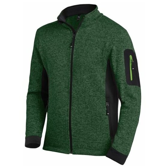 FHB Strickfleece Jacke atmungsaktiv, Größe:S, Farbe:grün