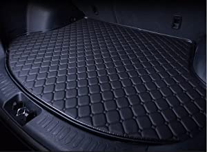 Auto Kofferraummatte Kofferraumwanne für Mercedes-Benz GLC 2017-2021, Leder Antirutschmatte Wasserdicht Kratzfest Kofferraummatten Kofferraum Schutzmatte