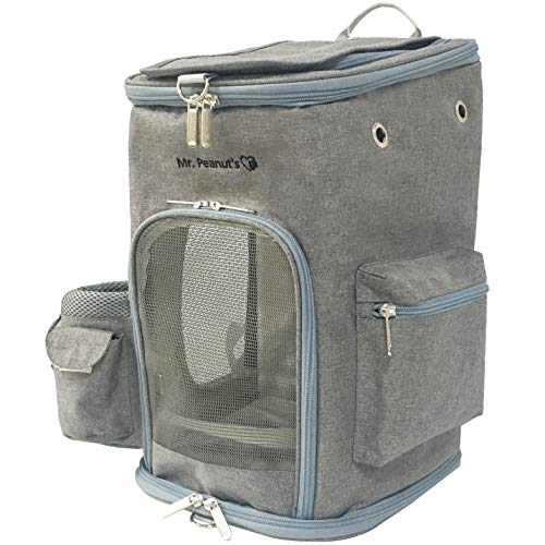 Mr. Peanut's Original Rucksack für Haustiere, Platingrau, 1,31 kg