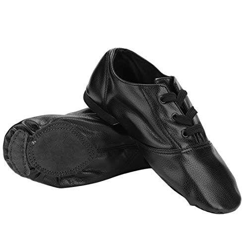 Jazz Dance Schuhe Soft PU Dancewear Soft Soled Schuhe für Kinder Adult Black(37)