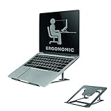 Neomounts by Newstar- Deze Laptop stand is een opvouwbare laptop standaard - Grijs Type: Kantelen - NSLS085GREY