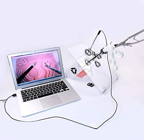 summerr Laparoskopische Trainer-Simulator-Box, Simulatorbox, Inset HD USB-Kamera, mit 6 Trainingsmodulen, 4 chirurgischen Instrumenten