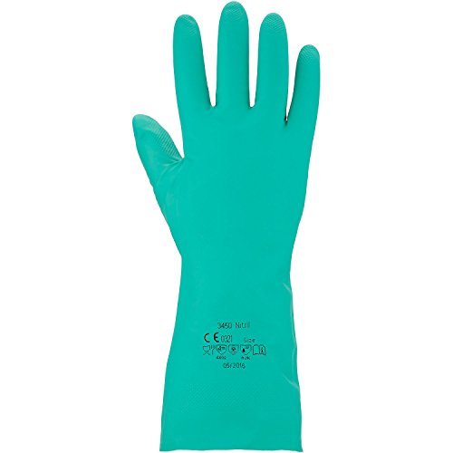 ASATEX Chemikalienschutz-Handschuh - Nitril 3450, grün, Gr. 9 (12 Paar)