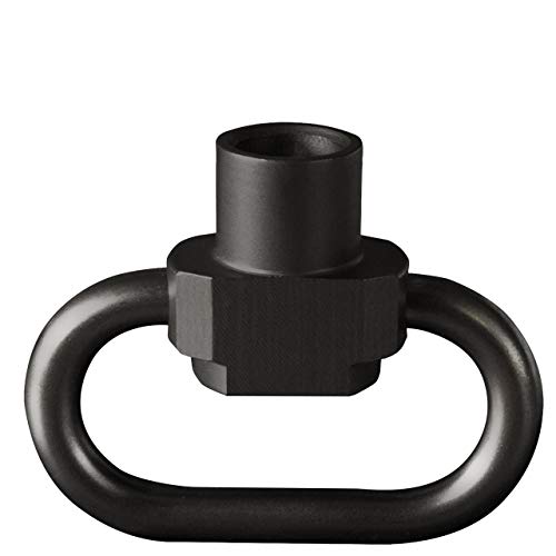 HALDER Unisex – Erwachsene Push & GO Aufnahmebuchse mit Bügel für Riemenbügel (Slim), Ø 6 x 1 mm, schwarz, drehbar, 6,0 mm / 23 mm