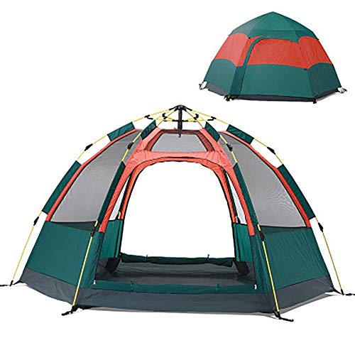 Zelt, Camping, automatisches Pop-up-Zelt, hydraulisches Kuppelzelt, tragbar, mit wasserdichter Kapazität für 3–4 Personen, geeignet für Familiengarten/Camping/Angeln/Strand