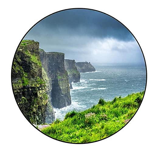 Großes 1000-teiliges Puzzle - Cliffs of Moher, Irland - 1000-teilige Puzzles für Erwachsene und Jugendliche - Landschaftsserie - 67,5 cm Durchmesser