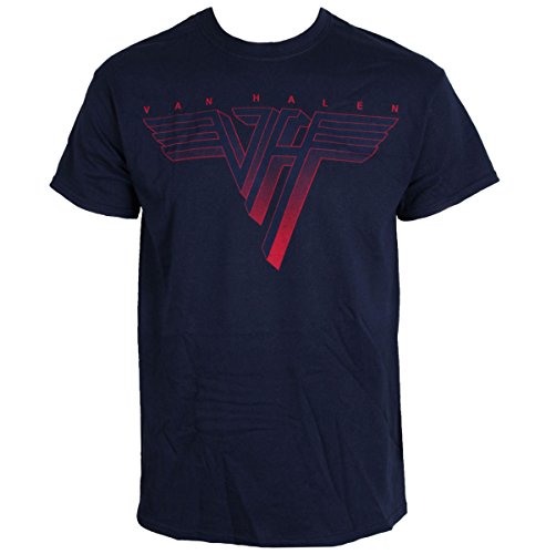Van Halen Herren Van Halen – Classic Logo Short Sleeve T-Shirt Gr. X-Large, Blau