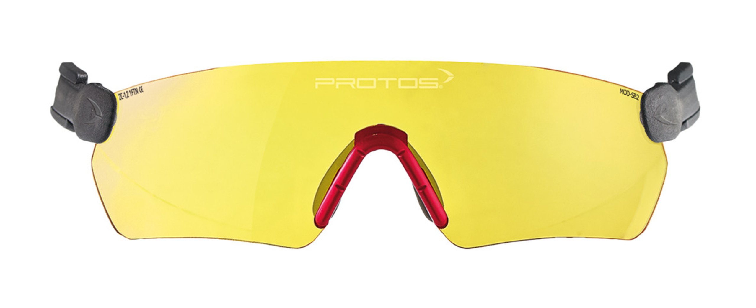 Protos integrale Schutzbrille für Helmsystem, Farbe:gelb
