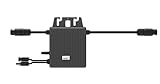 TSUN TSOL-MS400 Wechselrichter für Balkonkraftwerk - 400W - 230V AC - Mit 14A Input - Spannungswandler für Solaranlage - Inklusive WiFi Monitoring - anthrazit - 1 Stück