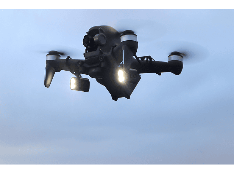 ROBOTERWERK MONA 500 Dual, für DJI FPV Drohnen Beleuchtungssystem, Schwarz