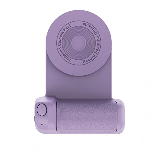 Magnetische Kamera Griff Foto Halterung Smart Bluetooth Handy Anti-Shake Selfie Gerät Magsafe Desktop Wireless Charging (Bluetooth, Lila)