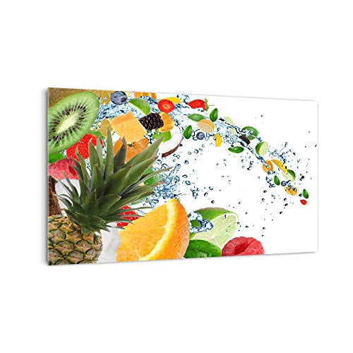 DekoGlas Küchenrückwand 'Ananas Fruchtsalat ' in div. Größen, Glas-Rückwand, Wandpaneele, Spritzschutz & Fliesenspiegel