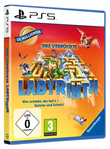 Das verrückte Labyrinth - Familien Spieleklassiker für 1 - 4 Spieler für PS5