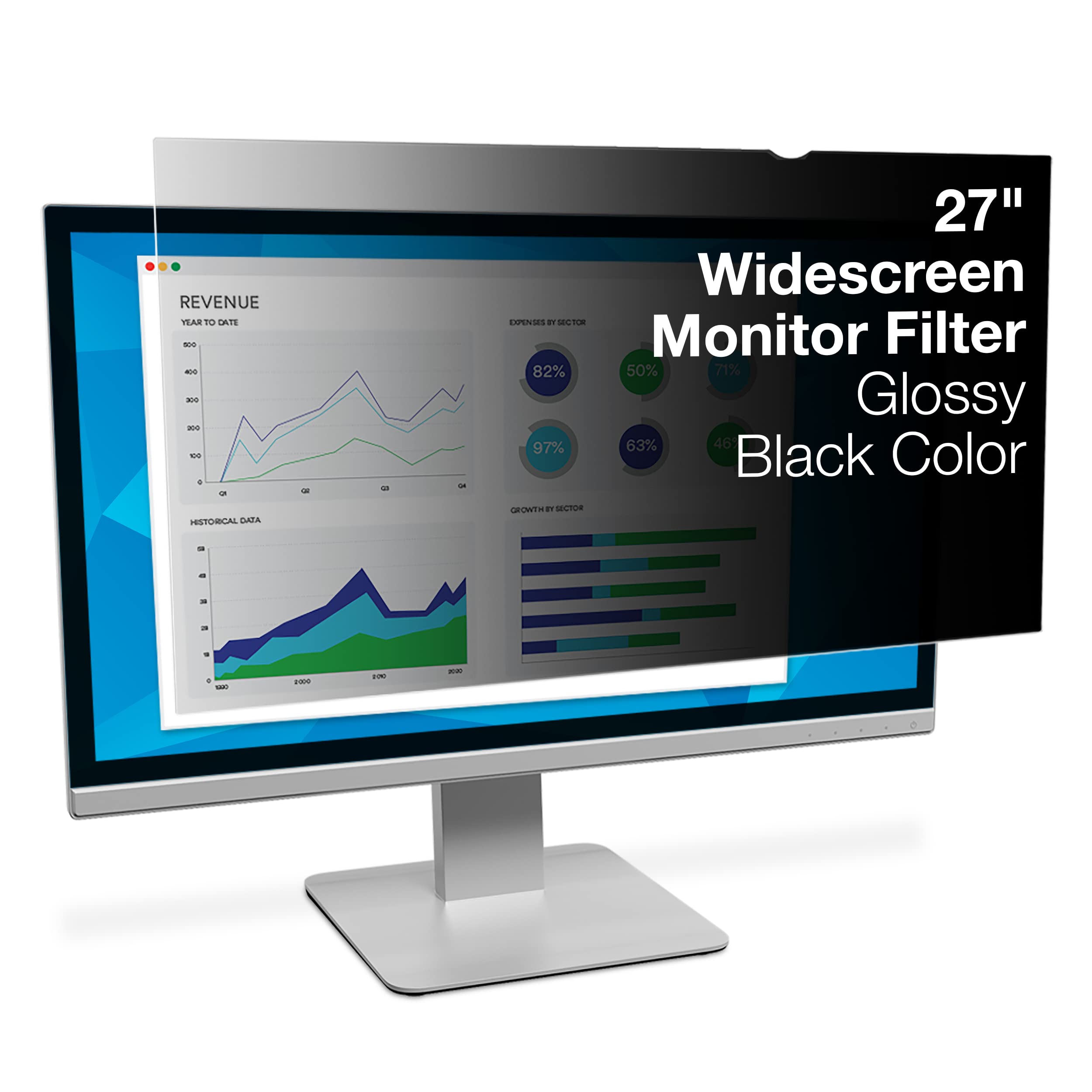 3M PF27.0W9 Blickschutzfilter Standard für Desktops 68,7 cm Weit (entspricht 27,0"Weit) 16:9