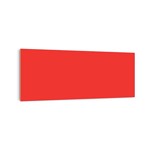 DekoGlas Küchenrückwand 'Rot Einfarbig' in div. Größen, Glas-Rückwand, Wandpaneele, Spritzschutz & Fliesenspiegel