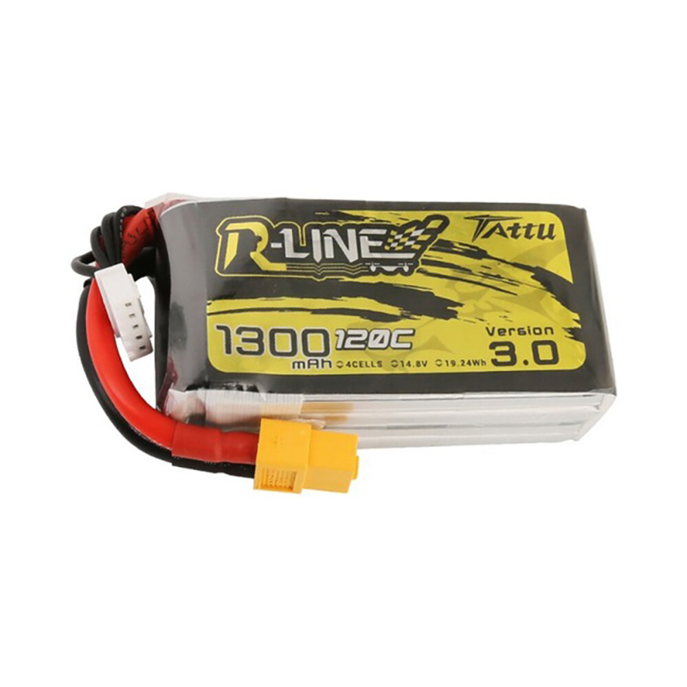 TATTU R-LINE V3.0 4S 14,8 V 1300 mAh 120 C LiPo Batterie XT60 Stecker für Wizard X220S 5 Zoll RC Drone FPV Racing