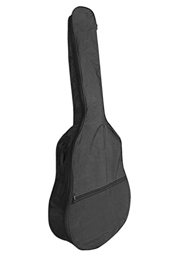 Wasserdichte Gitarrentasche, 101,6 cm, 1 Tasche, Akustik-Gig-Tasche, verstellbarer Schultergurt, langlebig, mit Reißverschluss, Aufbewahrungstasche für den staubdichten Transport und Reisen, Schwarz