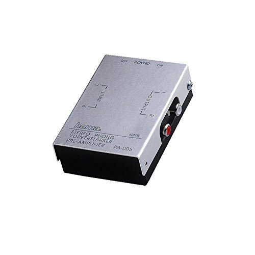 Hama Stereo Phono-Vorverstärker PA 005 (geeignet für Plattenspieler, Audiomischpulte oder PC-Soundkarten, RIAA-Entzerrung) silber