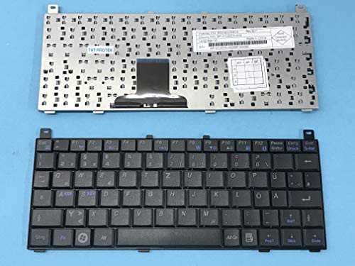 THT Protek DEUTSCHE - Schwarz QWERTZ Tastatur für Toshiba NB100-12U NB100-12X