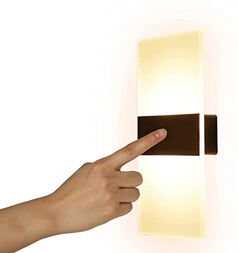 VOMI LED Touch Control Innen Wandleuchte Mit USB Wiederaufladbar Wandlampe Magnetische Wwandlicht Helligkeit Einstellbar Nachtlicht 2.5W für Wohnzimmer Schlafzimmer Korridor Gang Warmweiß 3000K