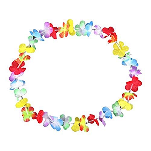 Schramm® 100 Stück Blumenketten Multicolor Bunt Blumenkette Hawaiikette Hawaiiketten