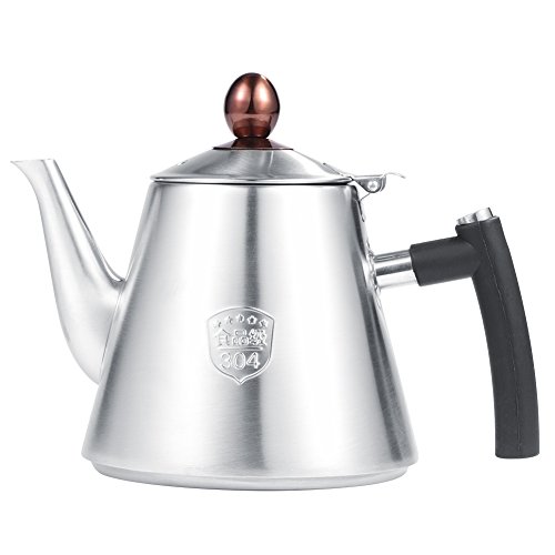 OKBY Teekanne Edelstahl Wasserkocher Herd - Kaffee 1.2l Top Tee Kaffeekanne Hitzebeständig Griff Poliert (Color : Matte)