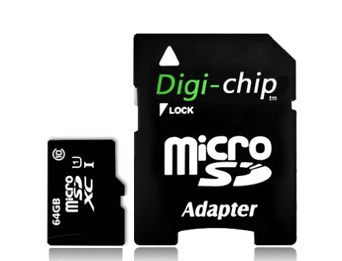 Digi Chip 64GB Micro-SD Speicherkarte für Samsung Galaxy A10, A20, A30, A40, A50, A60, A70, A90, A10s, A20s, A30s, A50s, A70s, M10s, M30s Smartphones