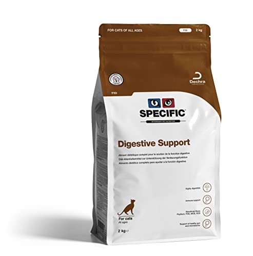 DECHRA Veterinary Products - SPECIFIC FID Digestive Support - Trockenfutter für Katzen - Verbessert die Darmflora - Hoher Vitamin- und Mineralstoffgehalt - Mit Postbiotika - Alle Altersklassen - 12kg