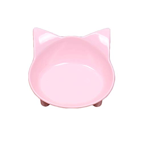 QIANMEI Hundenapf Keramik Für Haustiere Geeignet rutschfeste Ausführung Überlaufschutz Futterautomat Füttern Und Tränken Katzen Und Hunde, Andere Haustiere Sind Erhältlich ( Color : Pink )