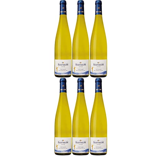 Bestheim Pinot Blanc Classic Alsace AOC Weißwein Wein trocken Frankreich I FeinWert Paket (6 x 0,75l)