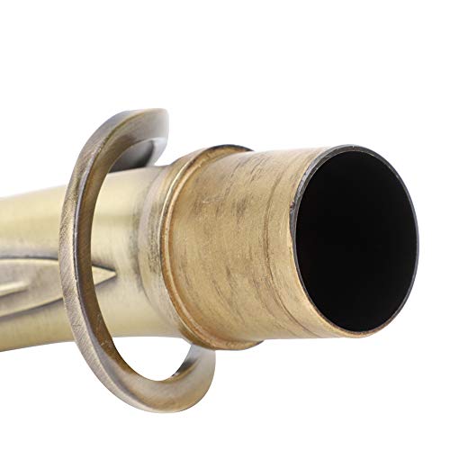 Messing vergoldet Saxophon Bend Neck, Altsaxophon Sax Bend Neck, nicht leicht verformbar Schönes Aussehen aus Messing für die meisten Altsaxe E-Flat Alto