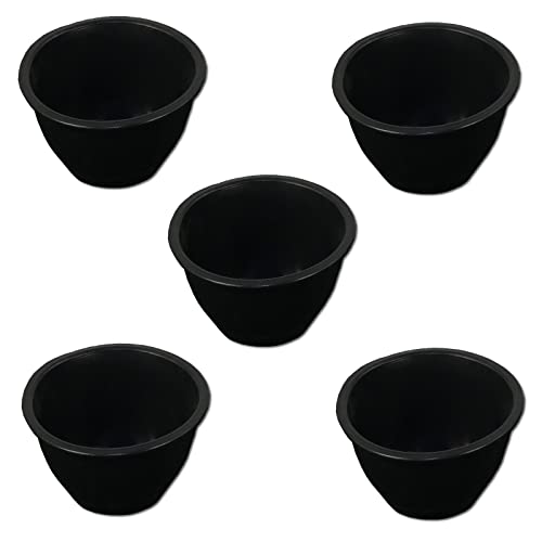 5er Set DEWEPRO Gipsbecher aus Weichgummi - konische Form, Inhalt: 0,5l - Höhe: 85mm - ø=130mm - flexibler Anrührbecher