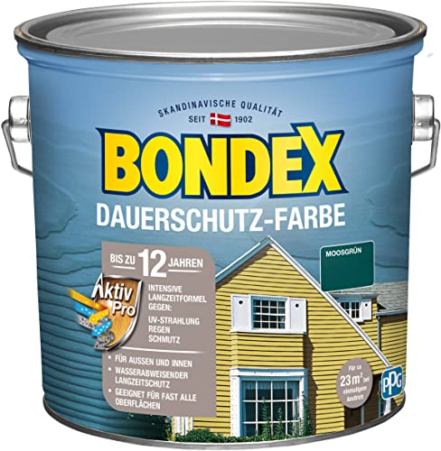 Bondex dauerschutz-holzfarbe moosgrün 2,50 l - 329883