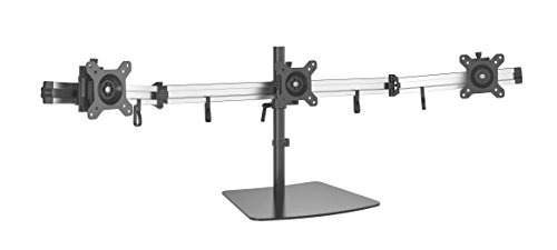 HFTEK 3-Fach-Monitor Tisch Stand Ständer Halterung Halter Tischhalterung für 3 Bildschirme von 15 – 27 Zoll (MP230S-L)