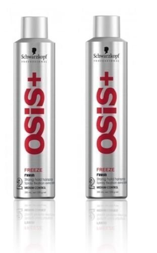Schwarzkopf OSiS Freeze Finish 2 - strong hold hairspray (aerosol) - 15.2 oz Pack Of Two by Schwarzkopf