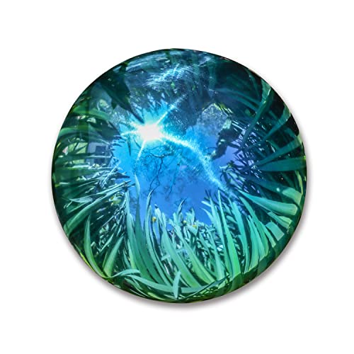 Trademark Innovations Spiegelkugel aus Edelstahl, 25,4 cm, Blau