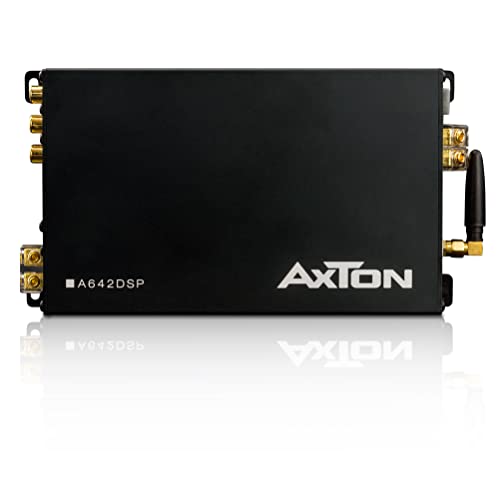 AXTON A642DSP – 5 Kanal Verstärker mit DSP, Endstufe mit Handy App-Steuerung, Bluetooth Audio Streaming, Hi-Res Audio optional, 4 x 32 W + 1 x 176 W RMS