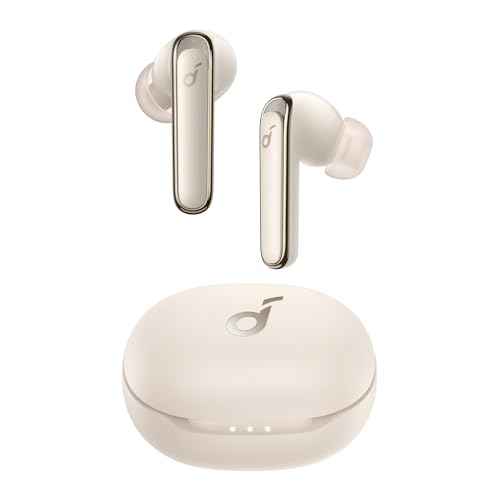 Soundcore by Anker Life P3 Bluetooth Kopfhörer mit Aktiver Noise Cancelling Multi-Modus Geräuschunterdrückung, 6 Mikrofone, 35h Akku, Wireless Charging, Gaming Modus(champagnerweiß)