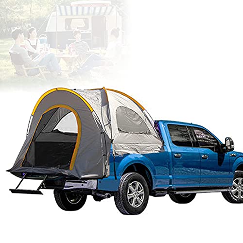 LKW-Zelt für 5,5-Fuß-Bett – 210D Oxford Pickup-Truck-Ladefläche und Heckklappen-Bettzelte für Camping mit wasserdichter PU2000-Beschichtung, Schlafkapazität für 2 Personen mit Aufb