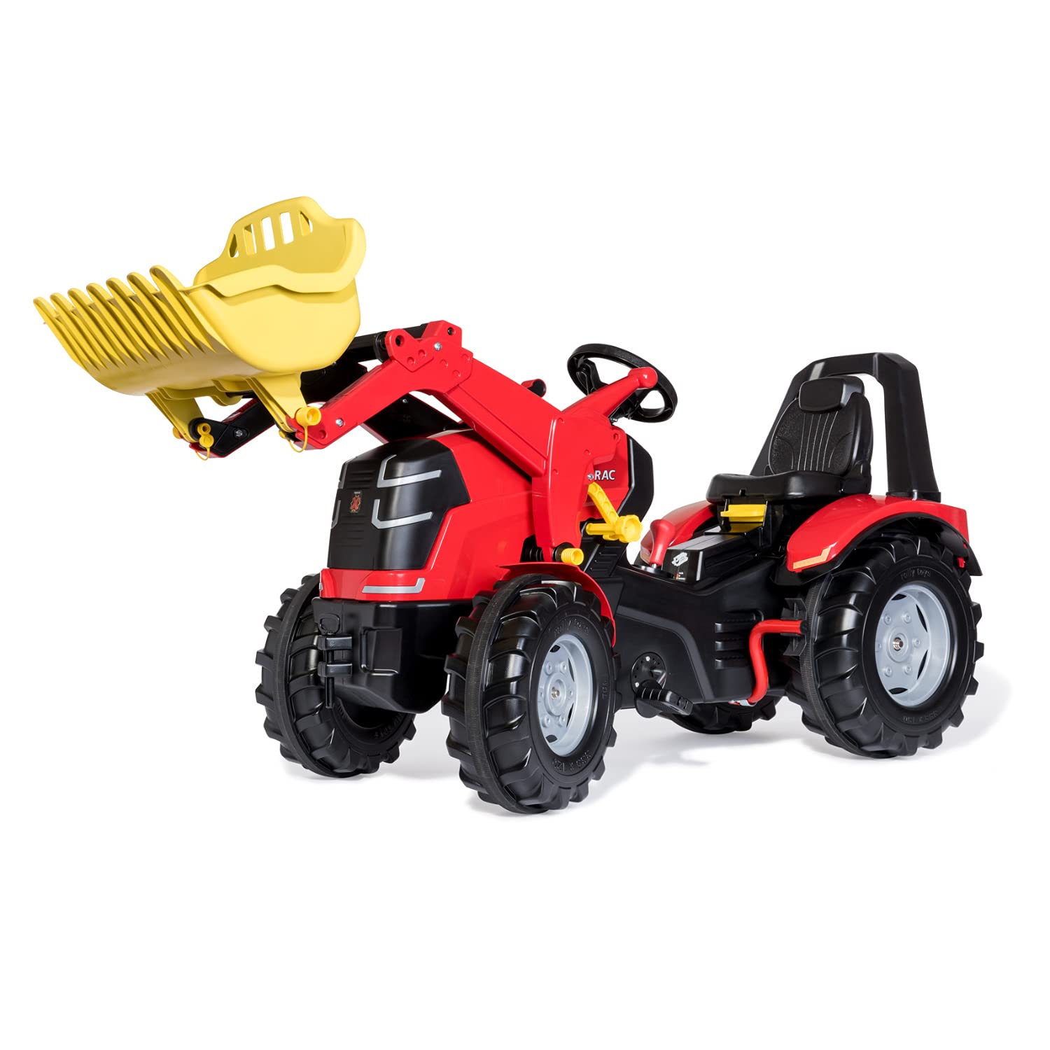 Rolly Toys rollyX-Trac Premium (für Kinder von 3-10 Jahre, verstellbarer Sitz, Flüsterlaufreifen, Zweigangschaltung, Handbremse) 651016