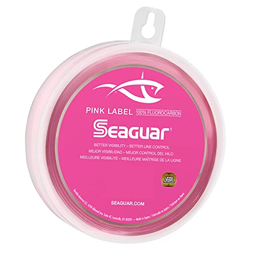 Seaguar Unisex-Erwachsene Pink Label 100% Fluorkohlenstoff-Vorfach, Rose, 25yd 60lb