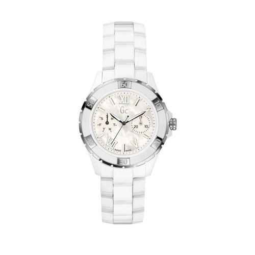 Guess Damen Analog Quarz Uhr mit Edelstahl Armband X69001L1S
