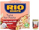 6x Rio Mare Per Pasta Aglio e peperoncino Thunfisch in Olivenöl mit Knoblauch und Chili 160g + Italian Gourmet polpa 400g