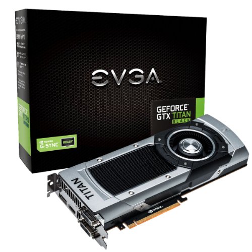 EVGA Nvidia GeForce GTX Titan Black 6GB GDDR5 Grafikkarte (PCI Express 3.0, HDMI, DVI-I, DVI-D, DisplayPort, 384-bit, NVIDIA GPU Boost 2.0, NVIDIA 3D Vision Support)