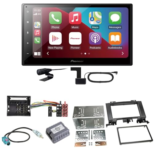 Pioneer SPH-DA160DAB Android Auto CarPlay Digitalradio USB Bluetooth DAB+ Einbauset kompatibel mit Mercedes Sprinter W906 Crafter