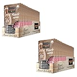 LEONARDO Finest Selection Fleischmenü | Doppelpack | 2 x 16 x 85 g | Nassfutter für ausgewachsene Katzen | Empfohlen bei Futterunverträglichkeiten | Frischebeutel