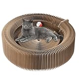 Gorgebuy Katze Kratzen Platte aus Pappe - Katze Scratcher Haus Spielzeug Akkordeon Katzen Nest mit Katzenminze
