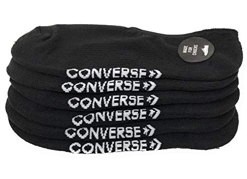Converse Men's 3 Pack Half Cushion Ultra Low Socks No Show Made For Chucks Shoe Size 6-12